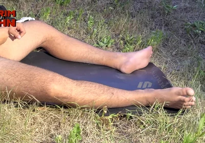 Huge Arab Alpha Brought His Big Feet, Big Cock and Balls Full to the Max