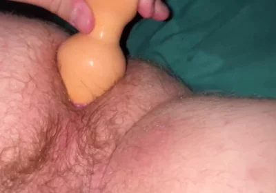 Playing with My Large Butt Plug in My Ass