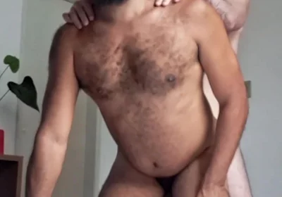 Barbudo Being Passive with Marcos Crescencio. Interracial, Bareback, Cum in Mouth