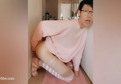 Skinny Asian Boy Loves Taking It From Behind