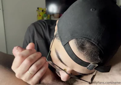 Getting Huge Cumshot in Mouth From My Friend Big Dick