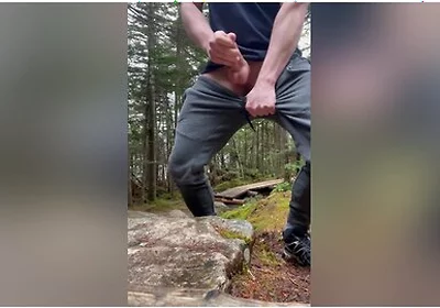 Jerking Off On Public Hiking Trail