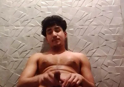 A Bad Boy Gives It His All When He Gets Into the Toilet and Masturbates, Getting His Hard Cock Hard