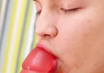 Big Rubber Dick Dildo for the Horny Teen Twink Boy