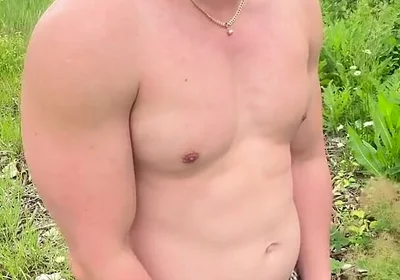 Muscular Asian Hunk Strips and Flexes Naked by the Highway - Public Muscle Worship Jo & Cum Eating