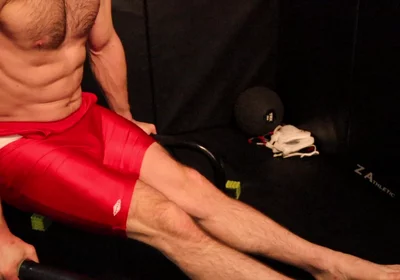 Wrestler Coregasm in Singlet