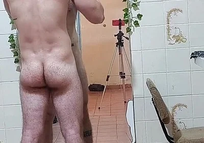 Shaving and Shaving His Chest