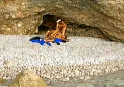 I Am a Young Muscle Jock and I Get Ass Fucked by Two Hung Studs on the Sand in a Trio and Cum