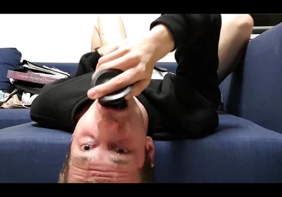 Fucking My Throat with This Dildo