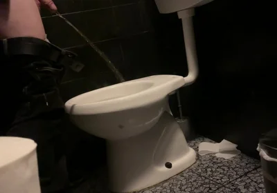Amateur Straight Boy Caught Peeing in a Bar Restroom