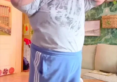 Erotic Naked Fat Man Belly Bear Dancing