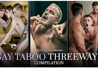 Kyle Connors, Hoss Kado And Trevor Harris In Taboo Gay Anal Threesomes Compilation