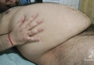 Fat Guy Masturbating