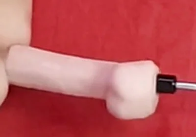 Mike Essex Locked in Chastity and Fucked with Huge Dildo