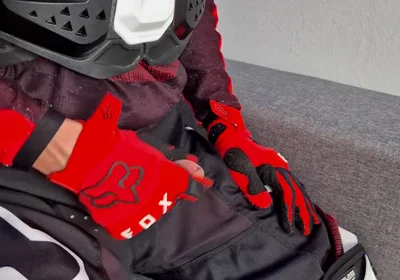 A Very Excited Biker Marked His New Fox Boots