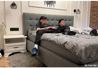 Two Friends Jerk Off Together