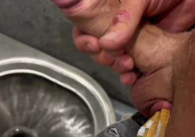 Jerking and Pissing on a Motorway Rest Area
