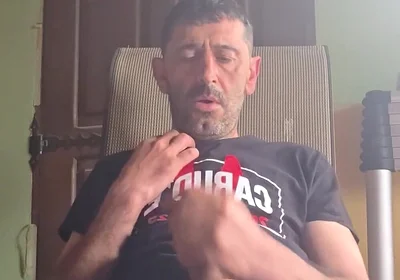 Straight Guy Jerks off in a Hammock