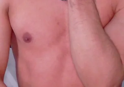 Rubbing My Nipples with Saliva