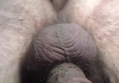 Fucking My Ass with Automatic Dildo in Close-up