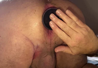 Grandpa Fucking with a Dildo and Sucking Sound