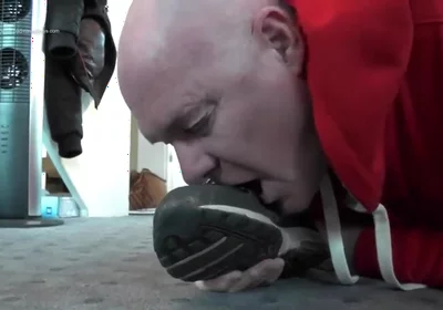 Master stinky socks feet licking