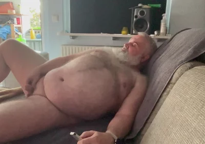 Wanking at the Sofa 5