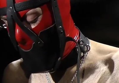 Zeus Gagged Under Mask and Electric to Feet