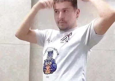 I Almost Got Caught by the Security Guard Exposing Myself in the Public Restroom.