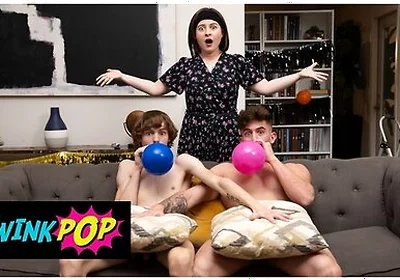Spikey Dee Nearly Falls A Ladder So Trevor Brooks Catches Him By His Big Cock & Sucks Him