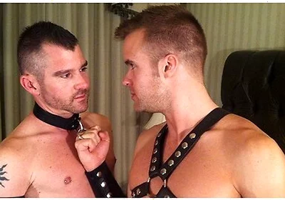 Connor Patricks - Leather Twink Live Show With Big Blast Cum Shot