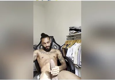 Andy Rodrigues - Hot Tattoed Brazilian Jerk Off Big Black Cock