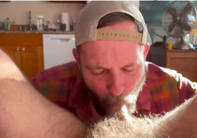 Sucking Off A Handsome Hairy Friend